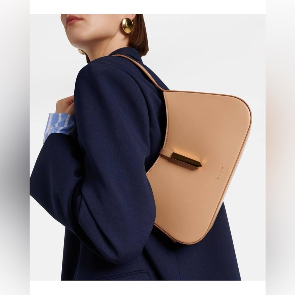 NWT DEMELLIER N10 The Tokyo Light Tan Smooth Leather Handcrafted Shoulder Bag - Picture 3 of 17